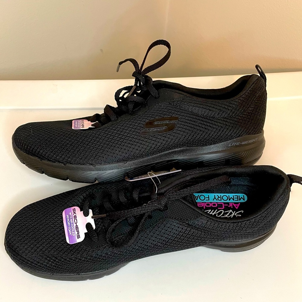 Black Memory Foam Skechers